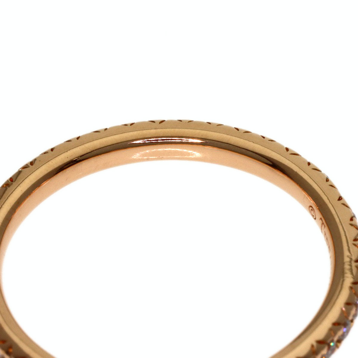 TIFFANY&Co. Soleste Full Eternity Diamond Ring K18 Pink Gold Ladies [Used]