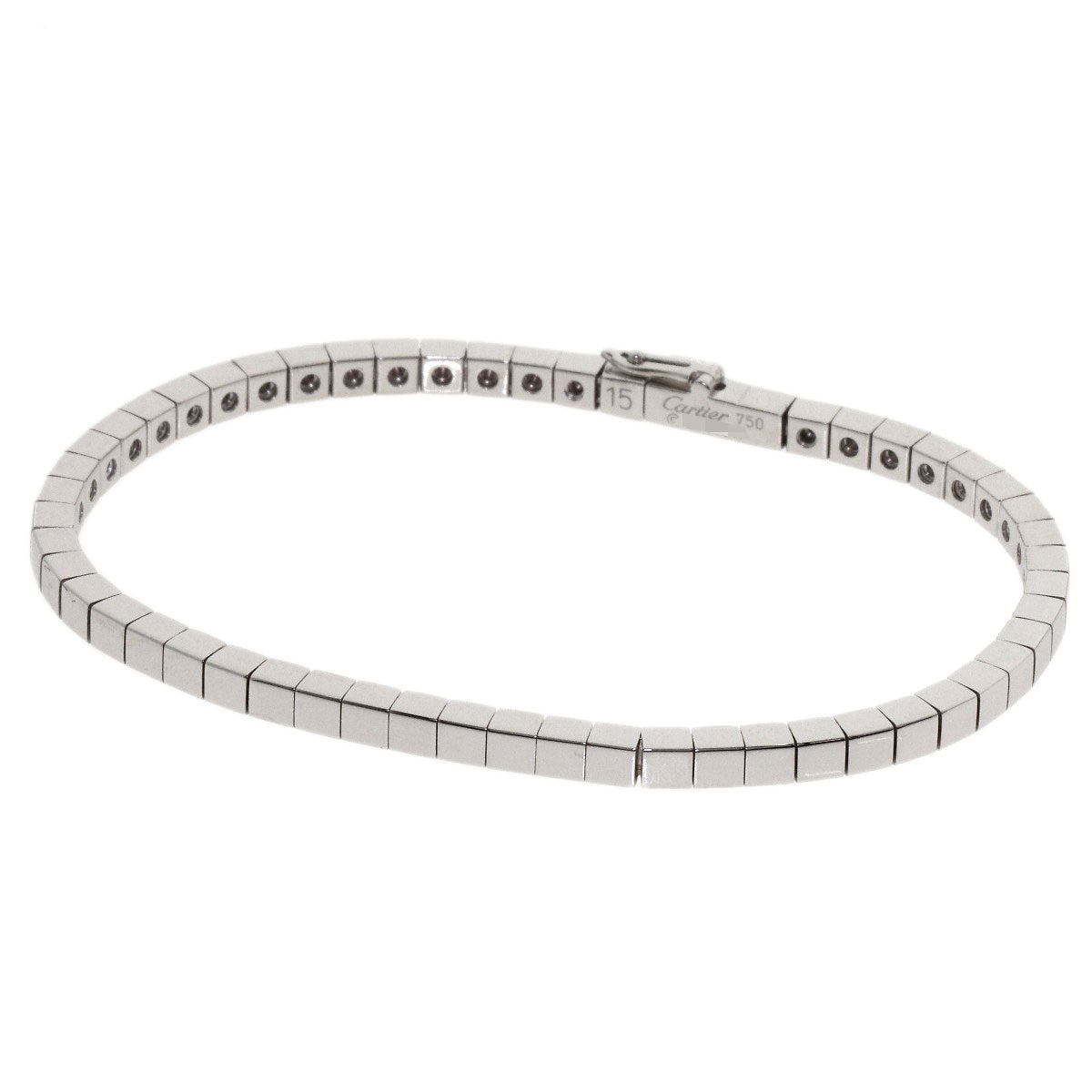 CARTIER Lanière #15 Bracelet K18 White Gold Ladies [Used]