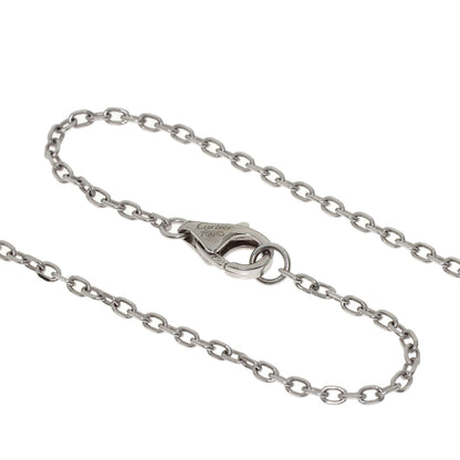 CARTIER C heart Diamond Necklace K18 White Gold Ladies [Used]