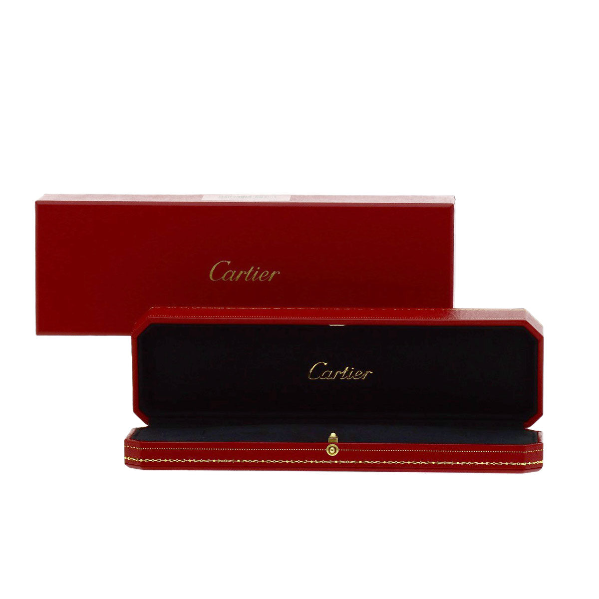 CARTIER C heart Diamond Necklace K18 White Gold Ladies [Used]