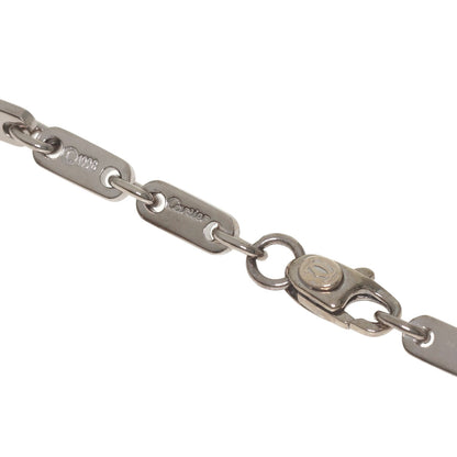 CARTIER Figaro Bracelet K18 White Gold Ladies [Used]