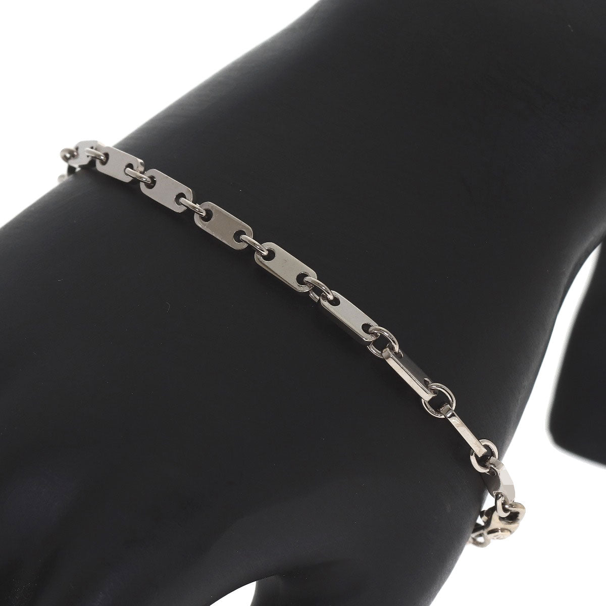 CARTIER Figaro Bracelet K18 White Gold Ladies [Used]