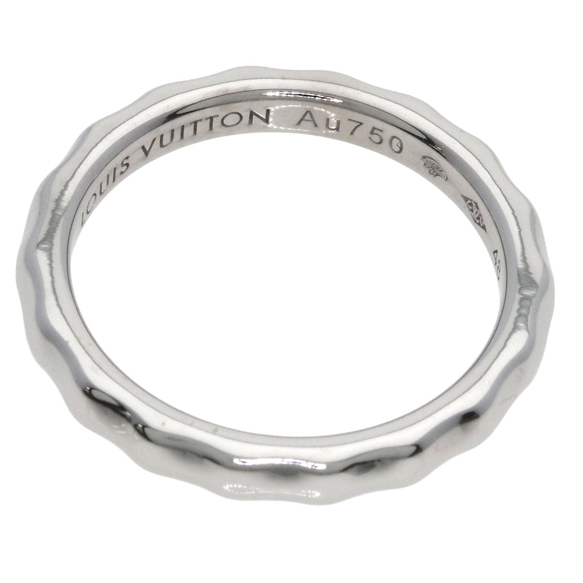 LOUIS VUITTON Alliance Monogram Infini #48 Ring K18 White Gold Ladies [Used]