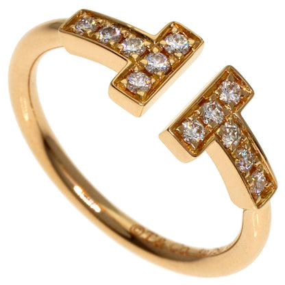 TIFFANY&Co. TWire Diamond Ring K18 Pink Gold Ladies [Used]