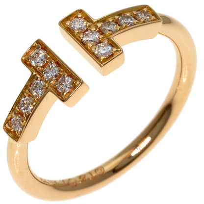 TIFFANY&Co. TWire Diamond Ring K18 Pink Gold Ladies [Used]