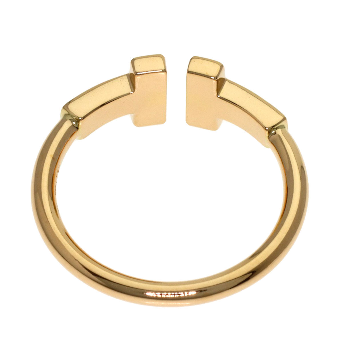 TIFFANY&Co. TWire Diamond Ring K18 Pink Gold Ladies [Used]