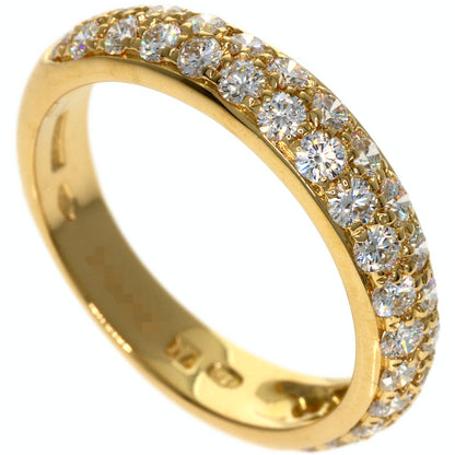 Boucheron Half Pave Diamond #54 Ring K18 Yellow Gold Ladies [Used]