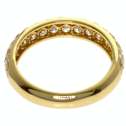 Boucheron Half Pave Diamond #54 Ring K18 Yellow Gold Ladies [Used]