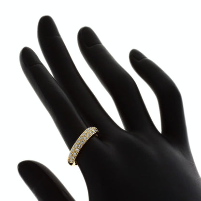 Boucheron Half Pave Diamond #54 Ring K18 Yellow Gold Ladies [Used]