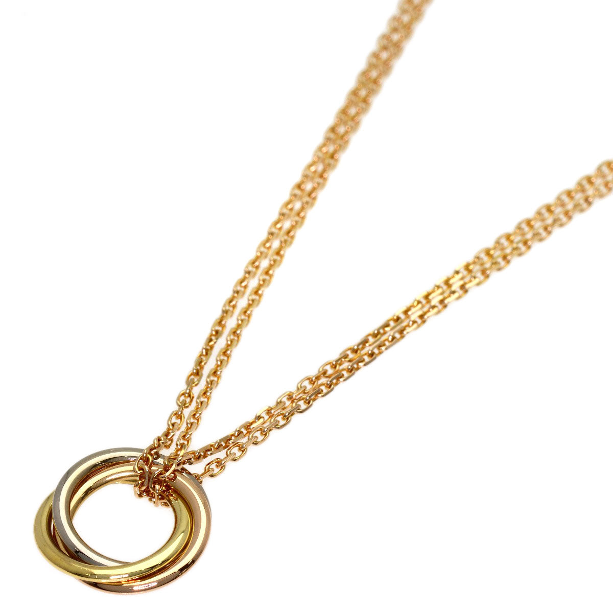 CARTIER Baby Trinity Necklace K18 Yellow Gold K18 White GoldLadies [Used]