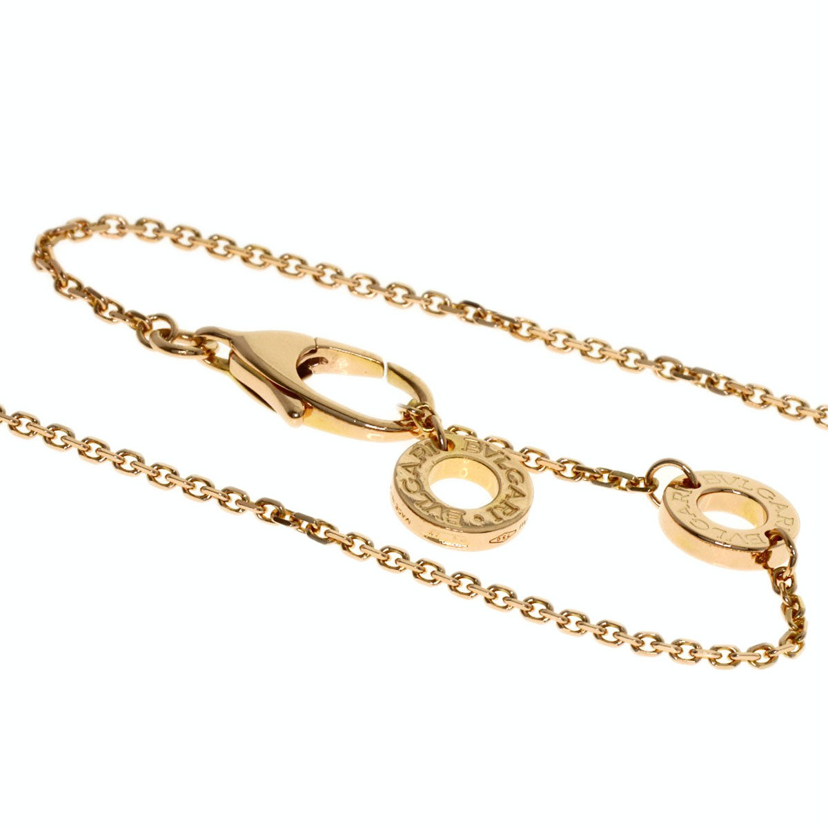 BVLGARI Diva Dream Onyx Diamond Necklace K18 Pink Gold Ladies [Used]