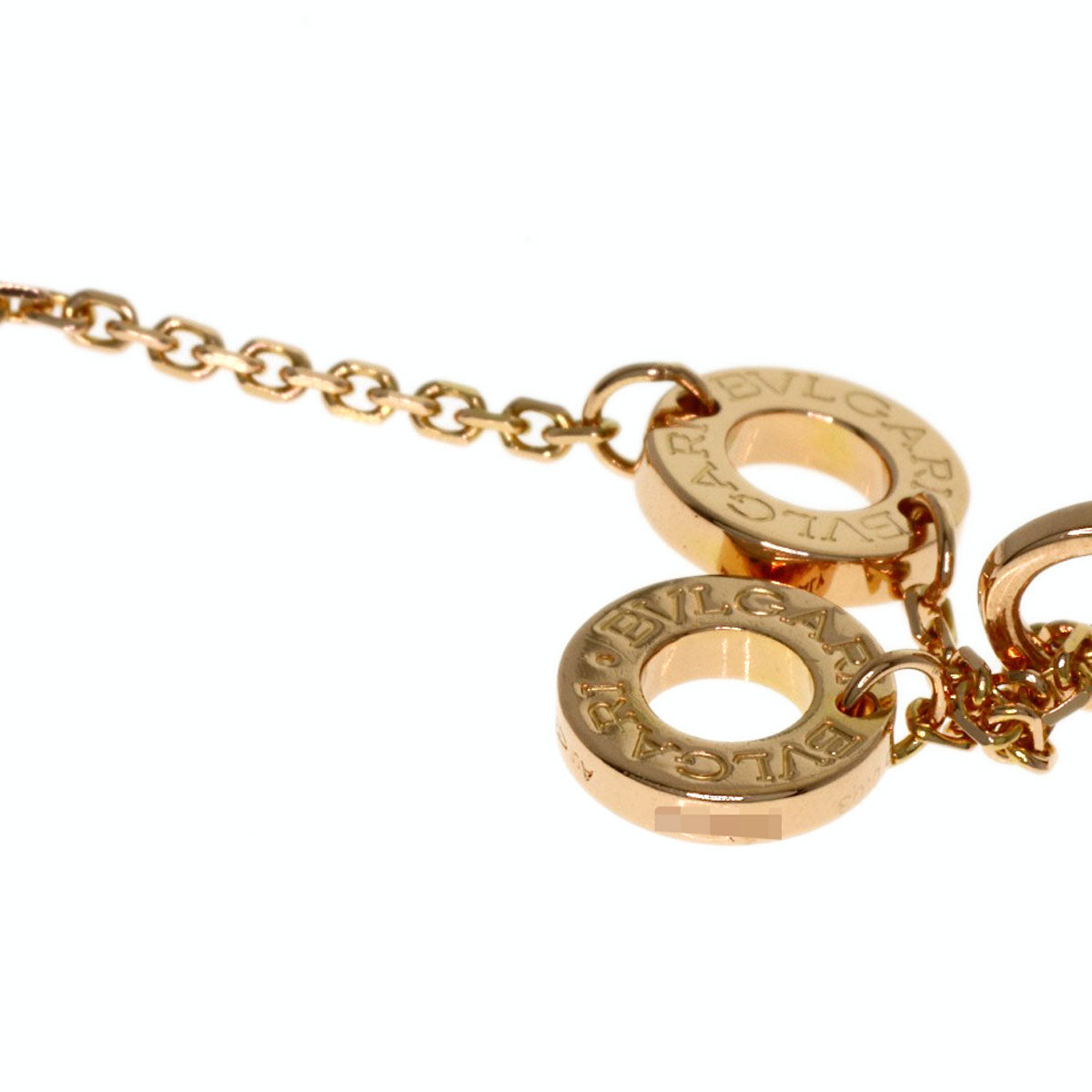 BVLGARI Diva Dream Onyx Diamond Necklace K18 Pink Gold Ladies [Used]