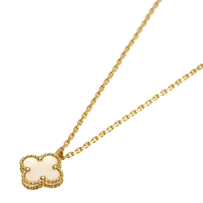 Van Cleef & Arpels Sweet Alhambra Shell Necklace K18 Yellow Gold Ladies [Used]