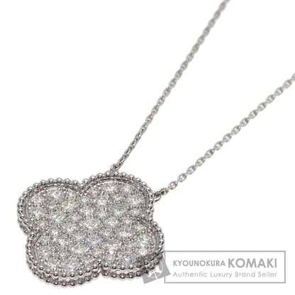 Van Cleef & Arpels Magic Alhambra Diamond Necklace K18 White Gold Ladies [Used]