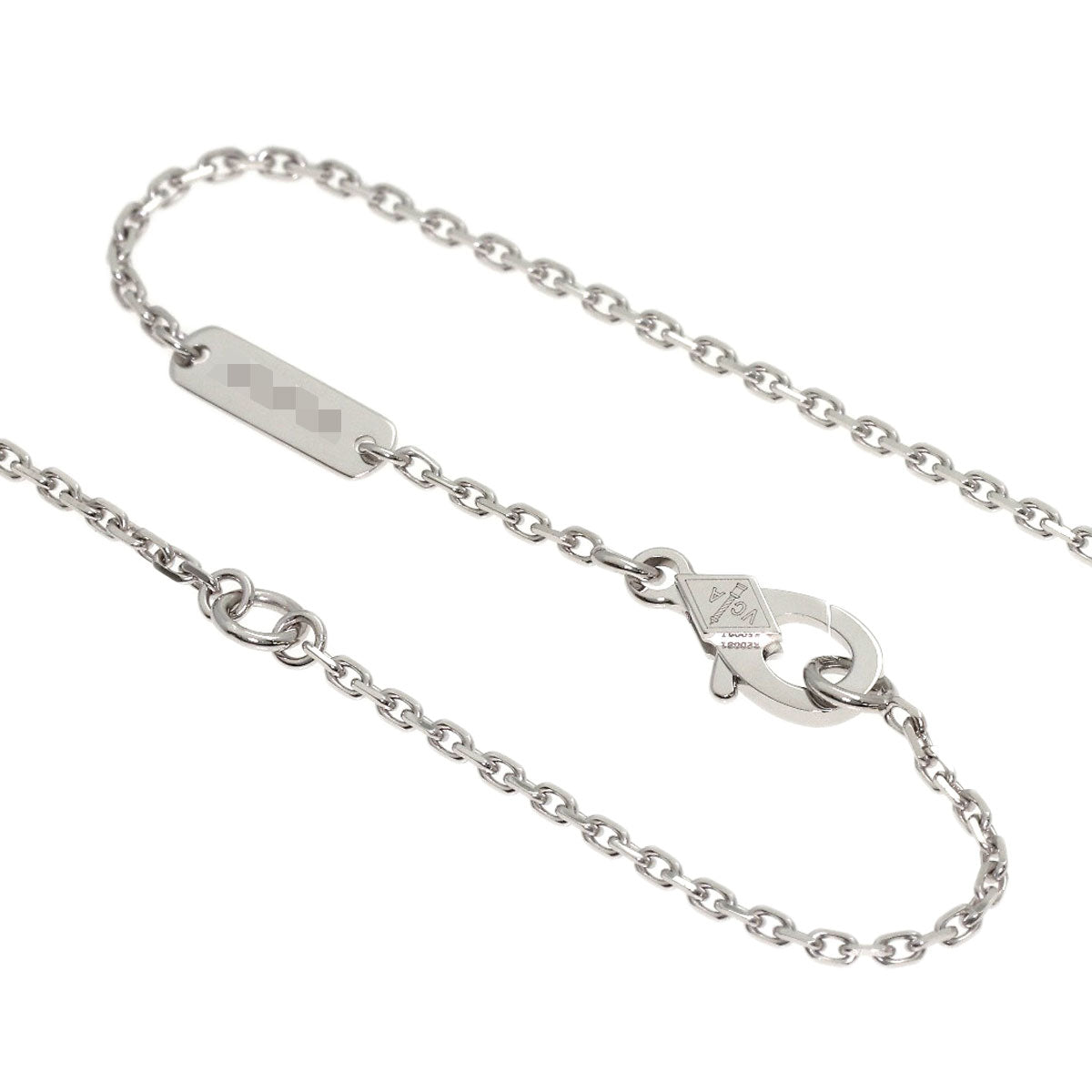 Van Cleef & Arpels Magic Alhambra Diamond Necklace K18 White Gold Ladies [Used]