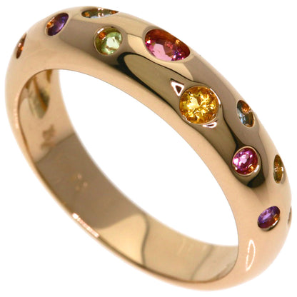 Ponte Vecchio multicolor Ring K18 Pink Gold Ladies [Used]