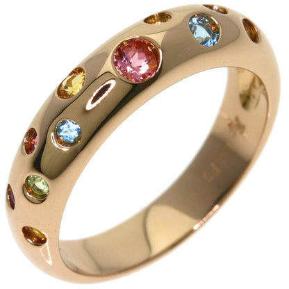 Ponte Vecchio multicolor Ring K18 Pink Gold Ladies [Used]