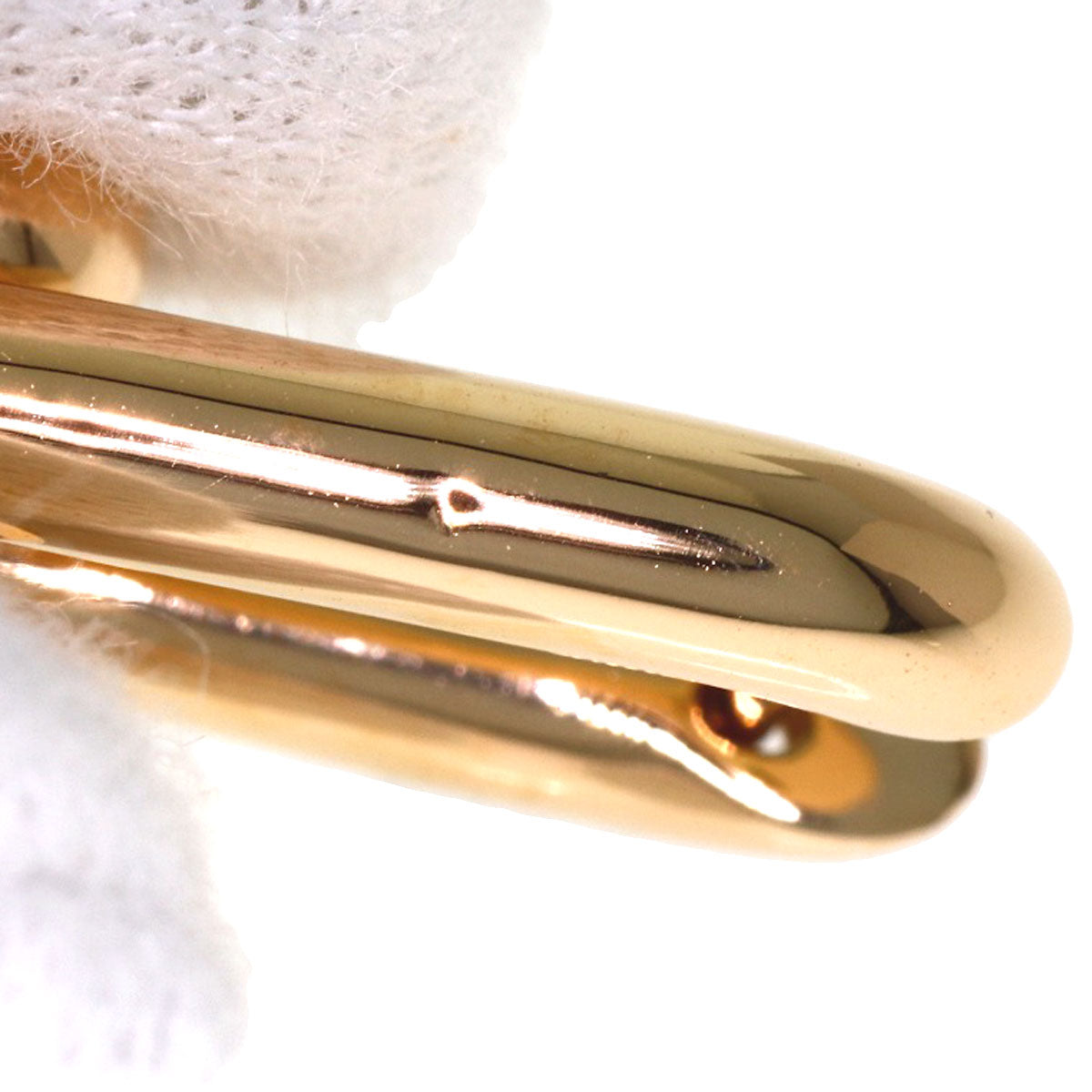 TIFFANY&Co. Hardware Large Link (one side only) earring K18 Pink Gold Ladies [Used]
