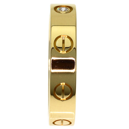CARTIER Mini Love Link 1P Diamond #50 Ring K18 Yellow Gold Ladies [Used]