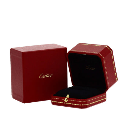 CARTIER Mini Love Link 1P Diamond #50 Ring K18 Yellow Gold Ladies [Used]