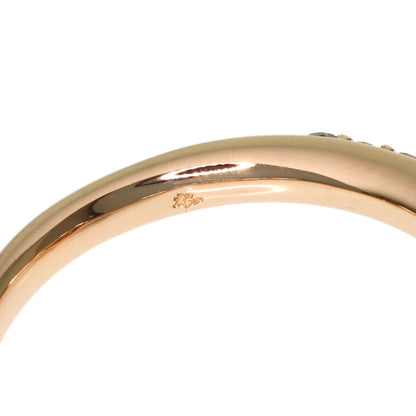 Ponte Vecchio Heart motif Diamond Ring K18 Pink Gold Ladies [Used]