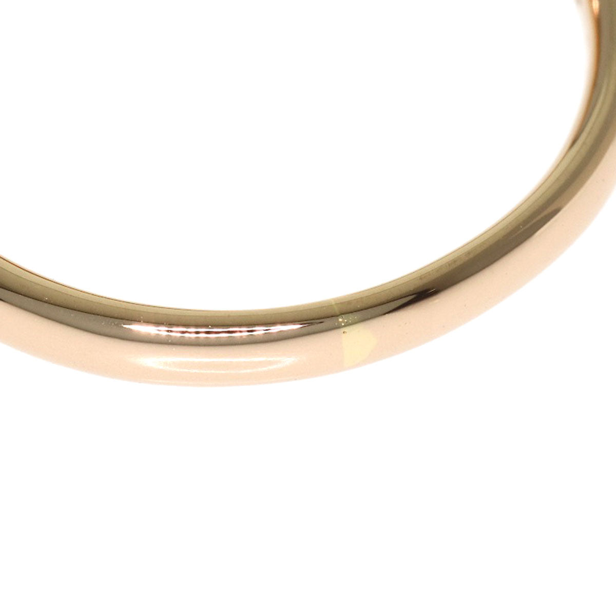 Ponte Vecchio Heart motif Diamond Ring K18 Pink Gold Ladies [Used]