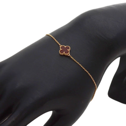Van Cleef & Arpels Sweet Alhambra Carnelian Bracelet K18 Pink Gold Ladies [Used]