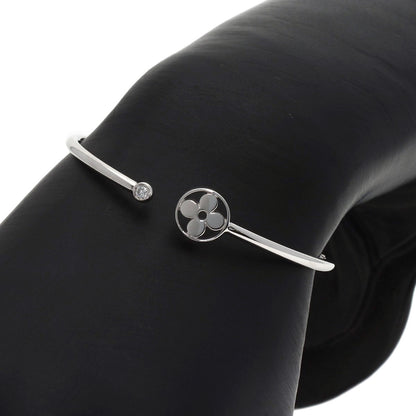LOUIS VUITTON Twist Blossom Diamond #15 Bracelet K18 White Gold Ladies [Used]