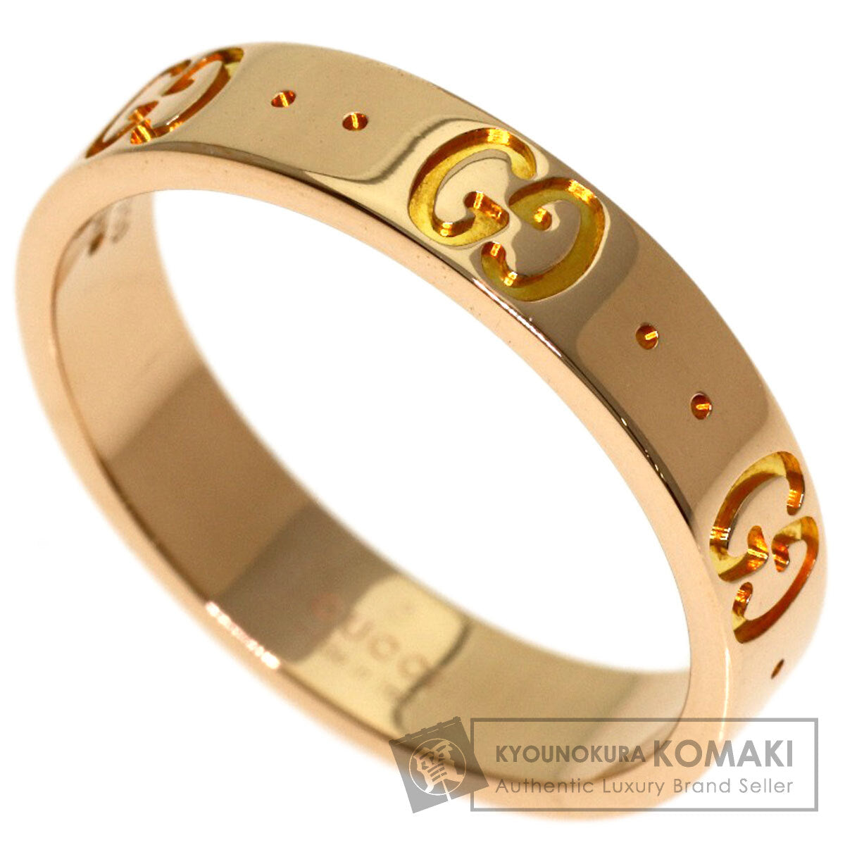 GUCCI Icon ring # 12 Ring K18 Pink Gold Ladies [Used]