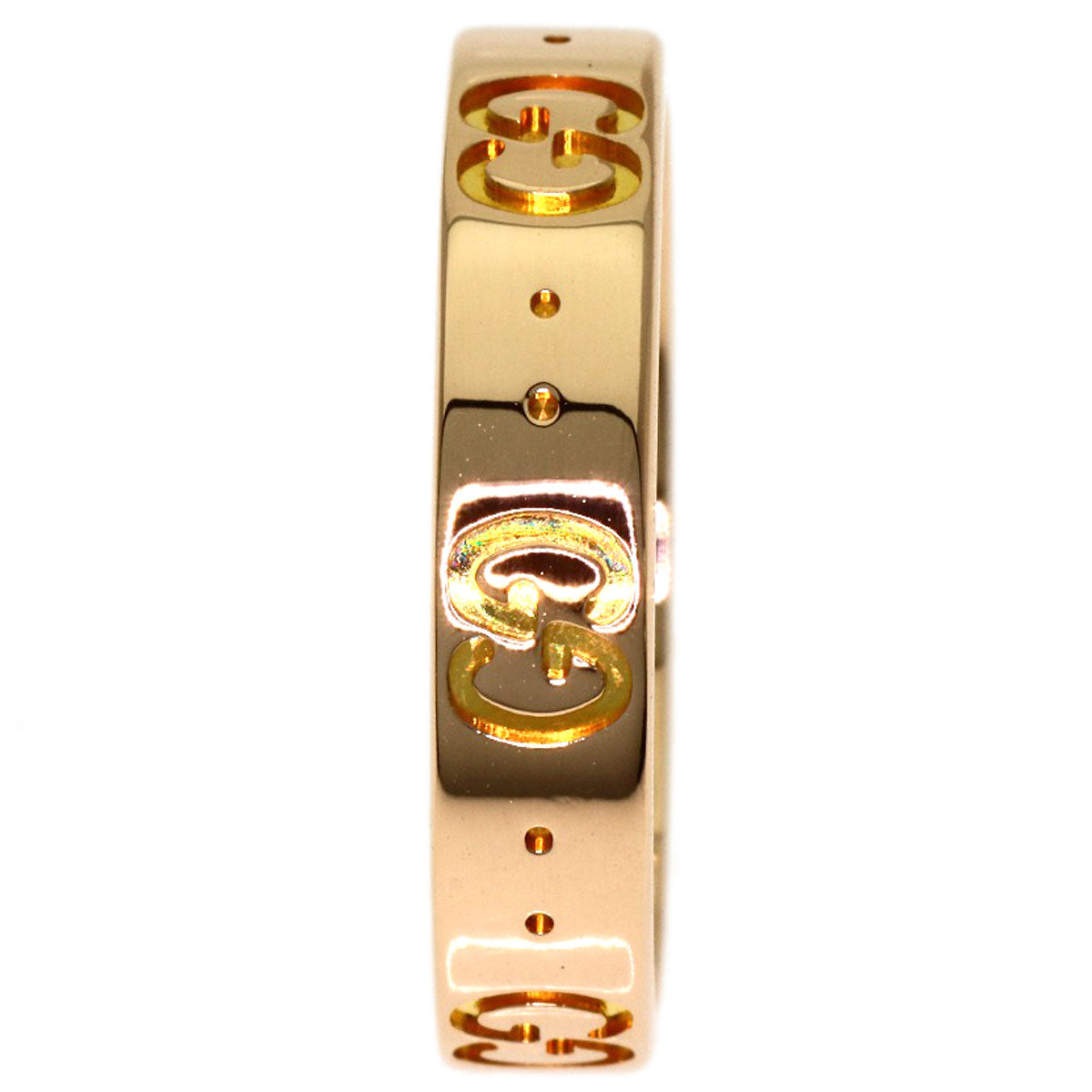 GUCCI Icon ring # 12 Ring K18 Pink Gold Ladies [Used]