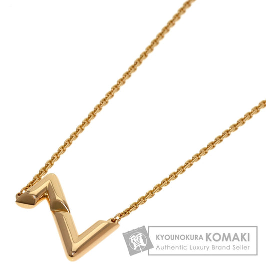 LOUIS VUITTON Upside Down Q93868 Necklace K18 Pink Gold Ladies [Used]