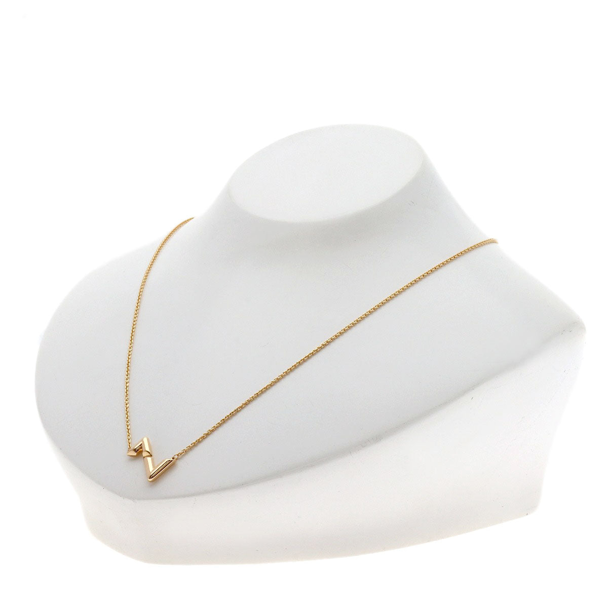 LOUIS VUITTON Upside Down Q93868 Necklace K18 Pink Gold Ladies [Used]