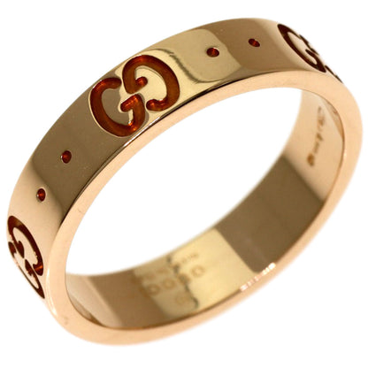 GUCCI Icon Ring #7 Ring K18 Pink Gold Ladies [Used]