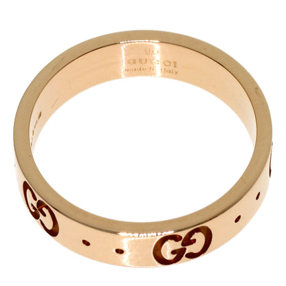 GUCCI Icon Ring #7 Ring K18 Pink Gold Ladies [Used]