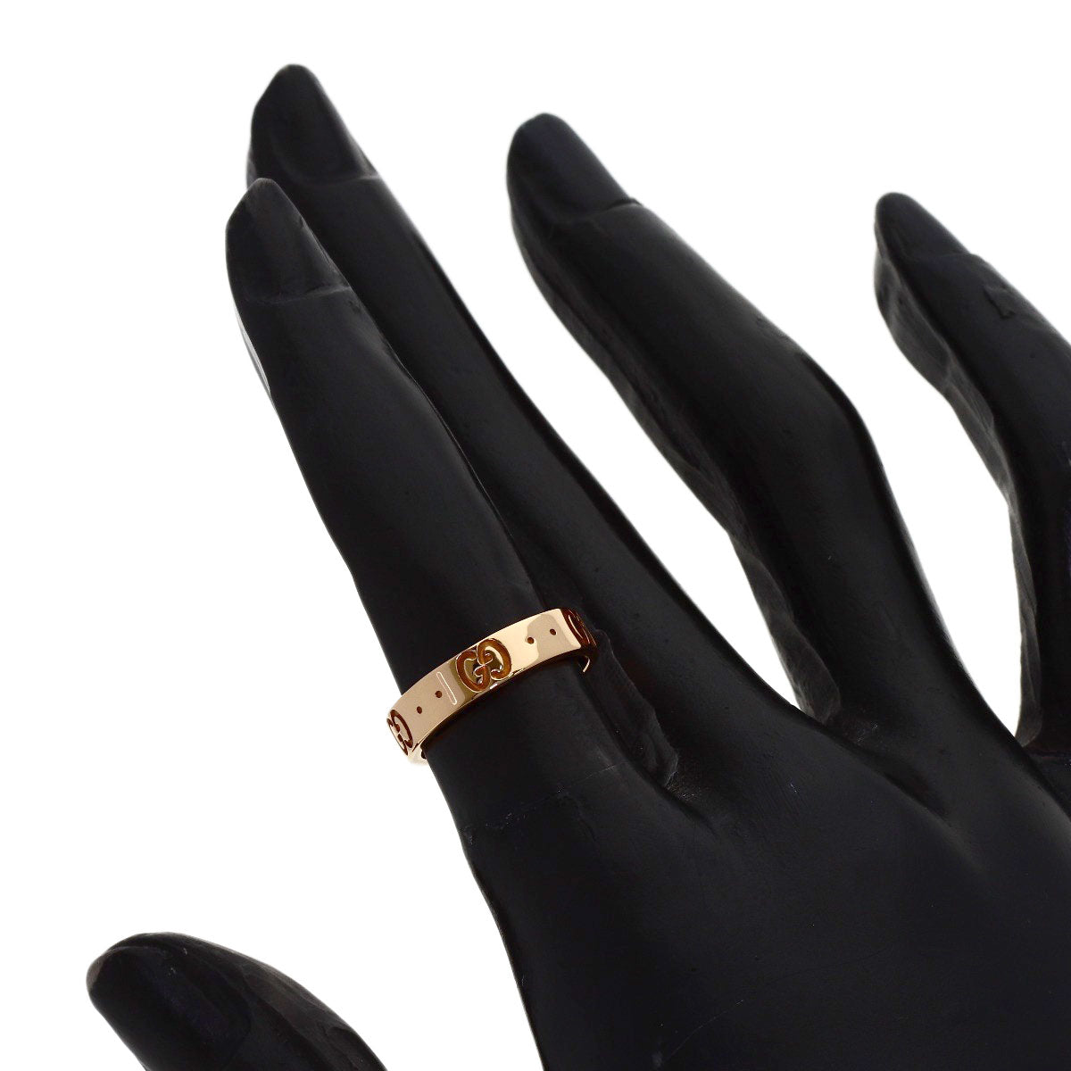 GUCCI Icon Ring #7 Ring K18 Pink Gold Ladies [Used]