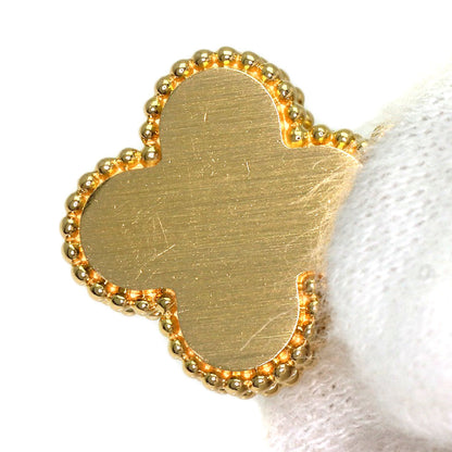 Van Cleef & Arpels Vintage Alhambra Yellow Shell Diamond Necklace K18 Yellow Gold Ladies [Used]
