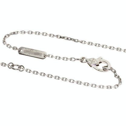 Van Cleef & Arpels Vintage Alhambra Guilloché 1P Diamond Necklace K18 White Gold 18K Yellow GoldLadies [Used]