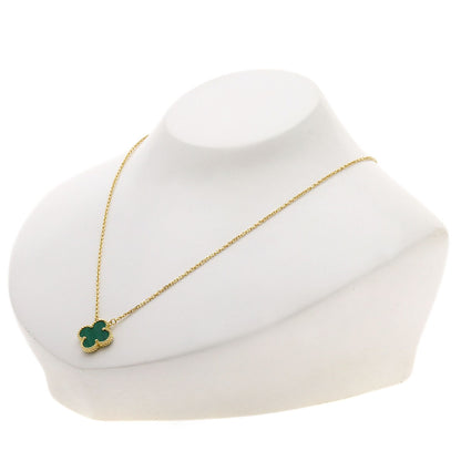 Van Cleef & Arpels Vintage Alhambra Malachite Necklace K18 Yellow Gold Ladies [Used]
