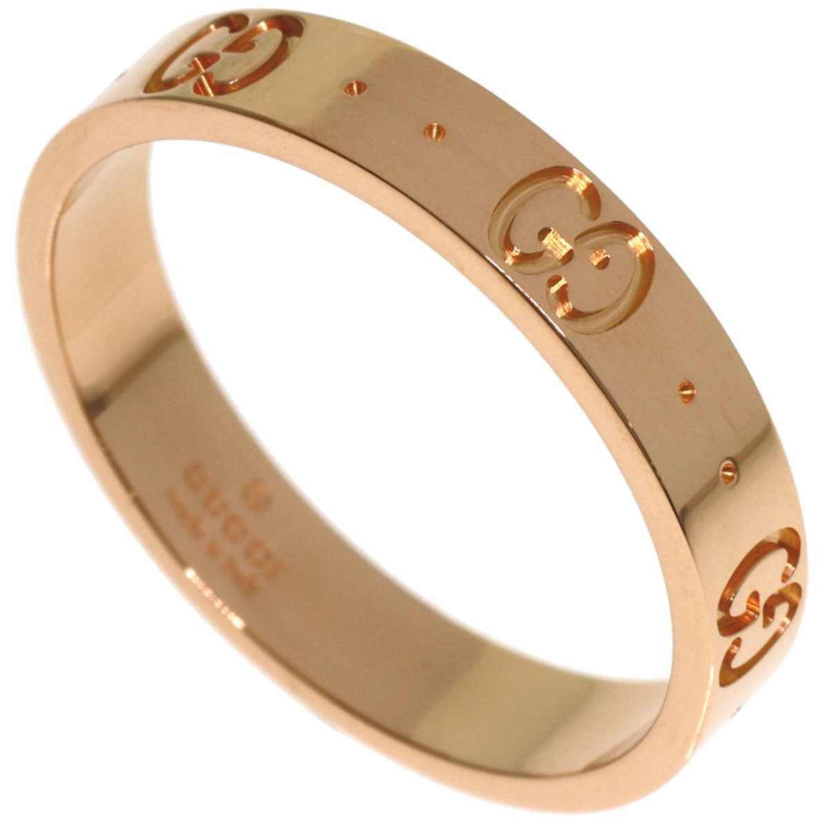 GUCCI Icon #20 Ring K18 Pink Gold Ladies [Used]