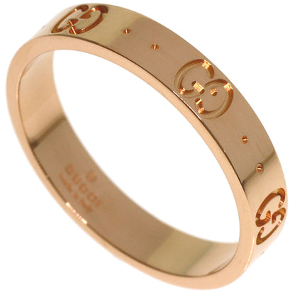 GUCCI Icon #20 Ring K18 Pink Gold Ladies [Used]