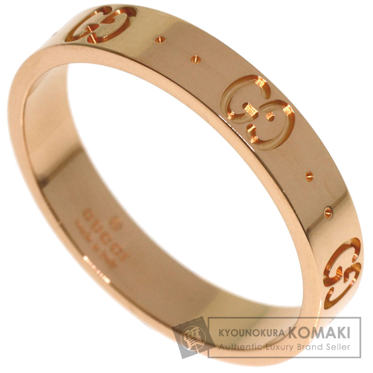 GUCCI Icon #20 Ring K18 Pink Gold Ladies [Used]