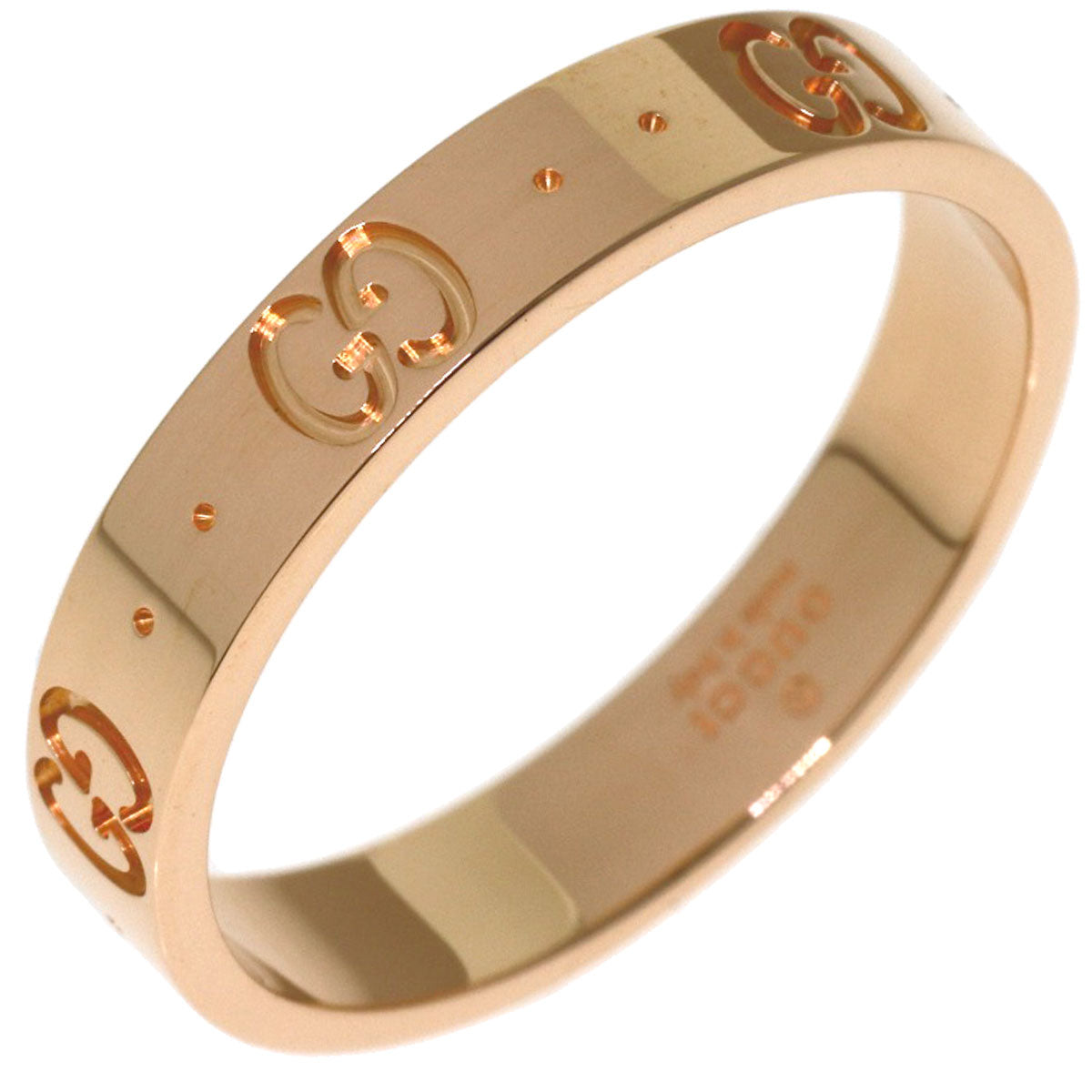 GUCCI Icon #20 Ring K18 Pink Gold Ladies [Used]