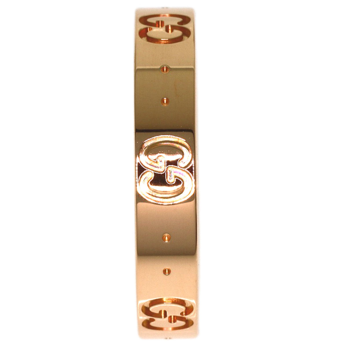 GUCCI Icon #20 Ring K18 Pink Gold Ladies [Used]