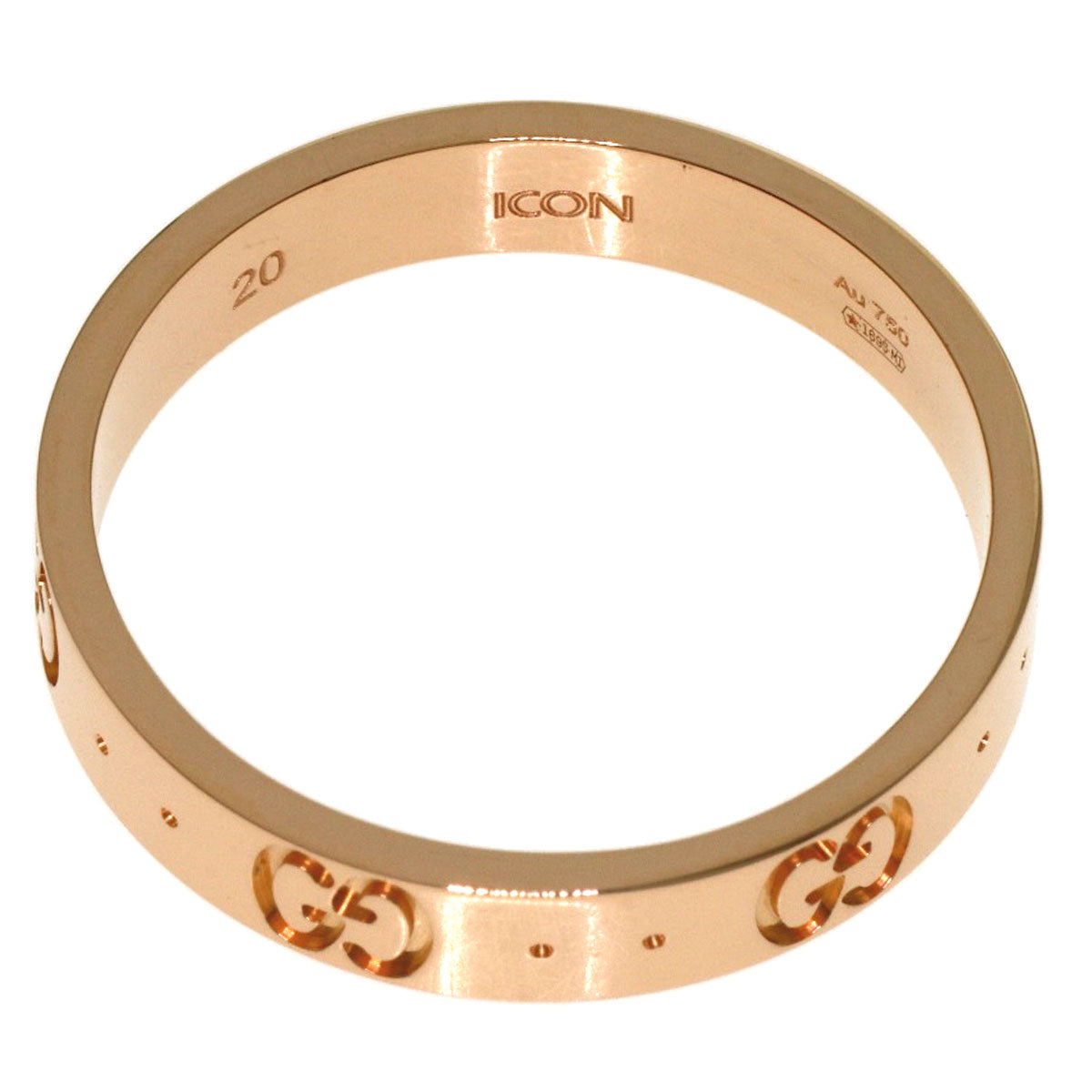 GUCCI Icon #20 Ring K18 Pink Gold Ladies [Used]