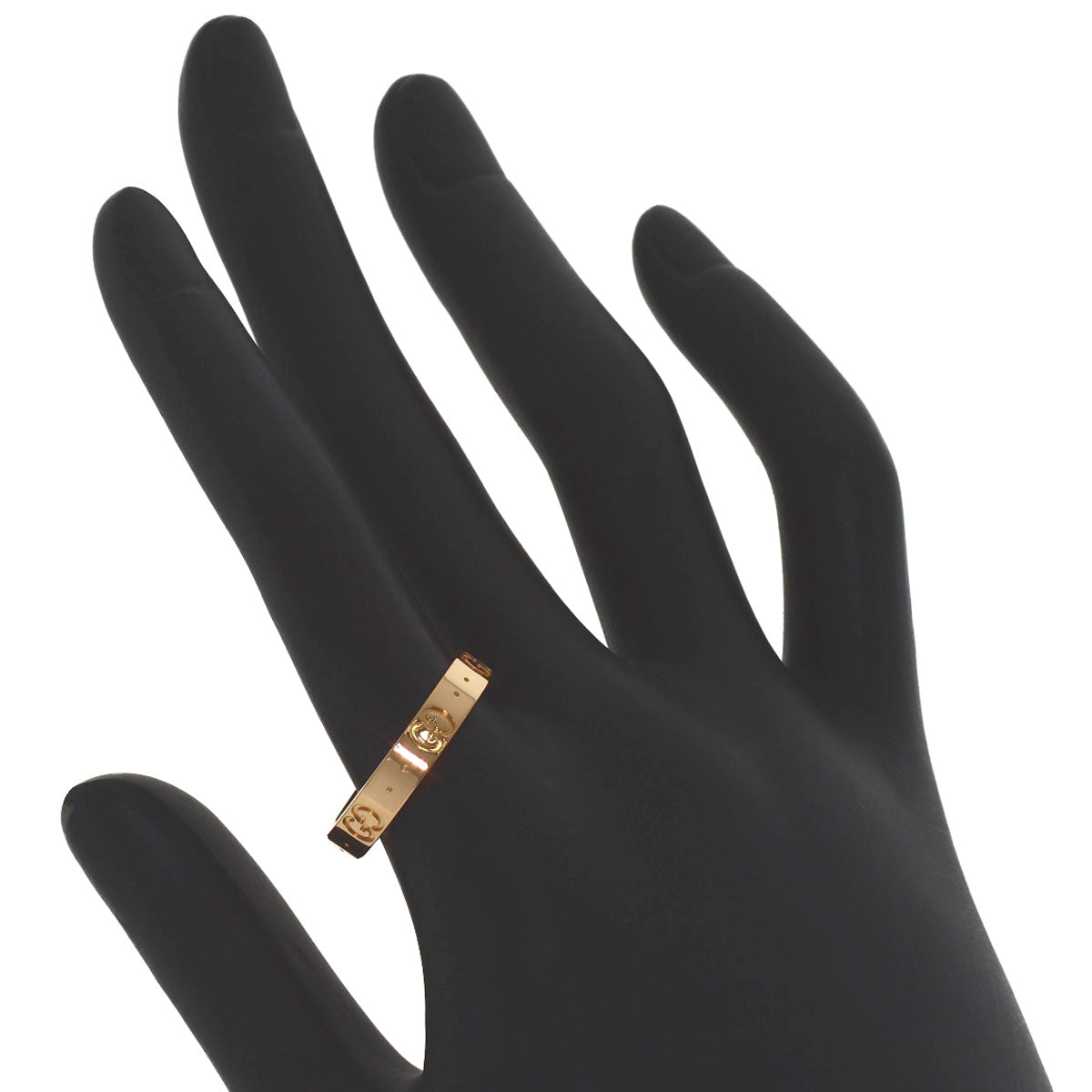 GUCCI Icon #20 Ring K18 Pink Gold Ladies [Used]