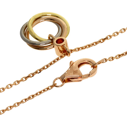 CARTIER Baby Trinity Pink Sapphire Necklace K18 Yellow Gold K18 White GoldLadies [Used]