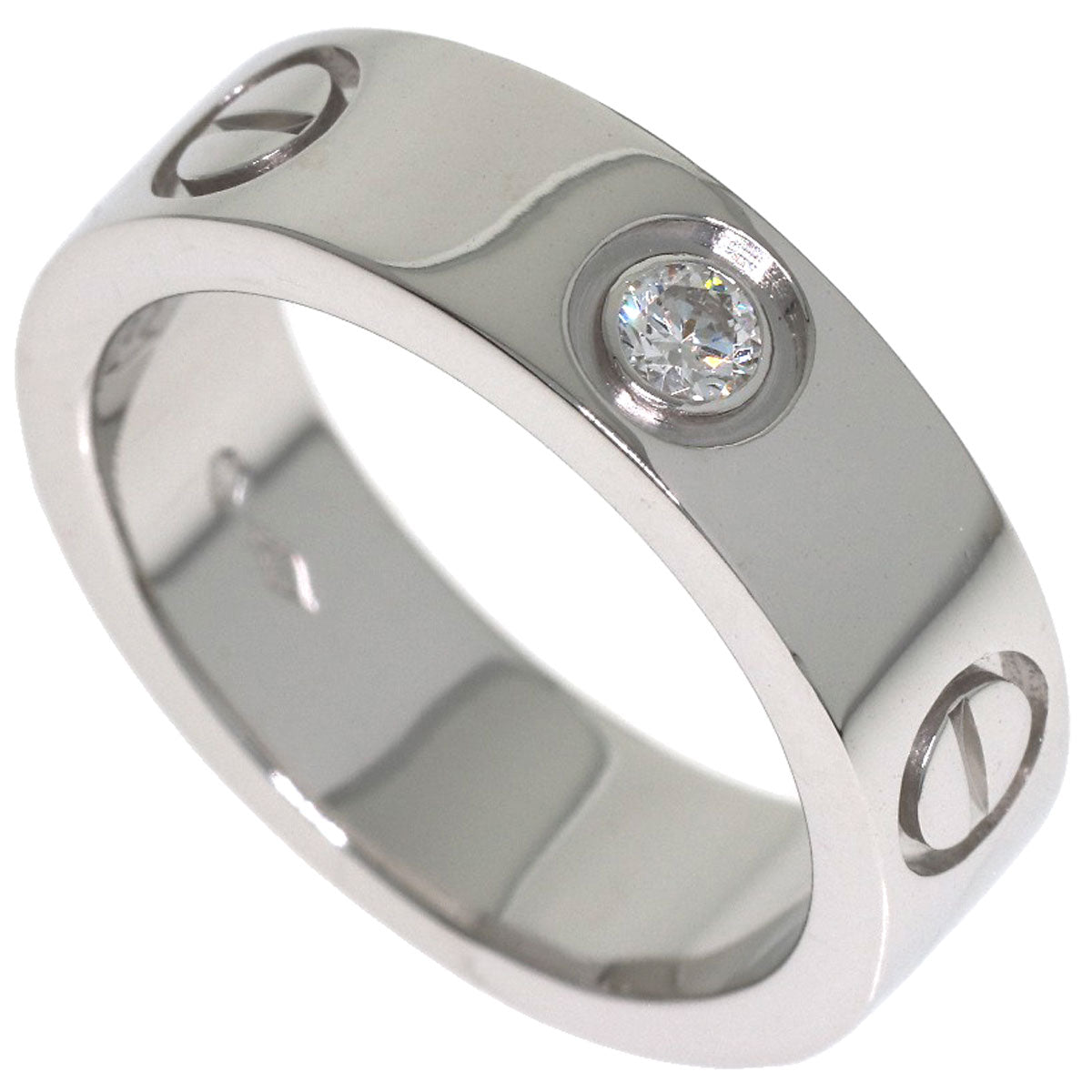 CARTIER love ring1P Diamond #49 Ring Platinum PT950 Ladies [Used]