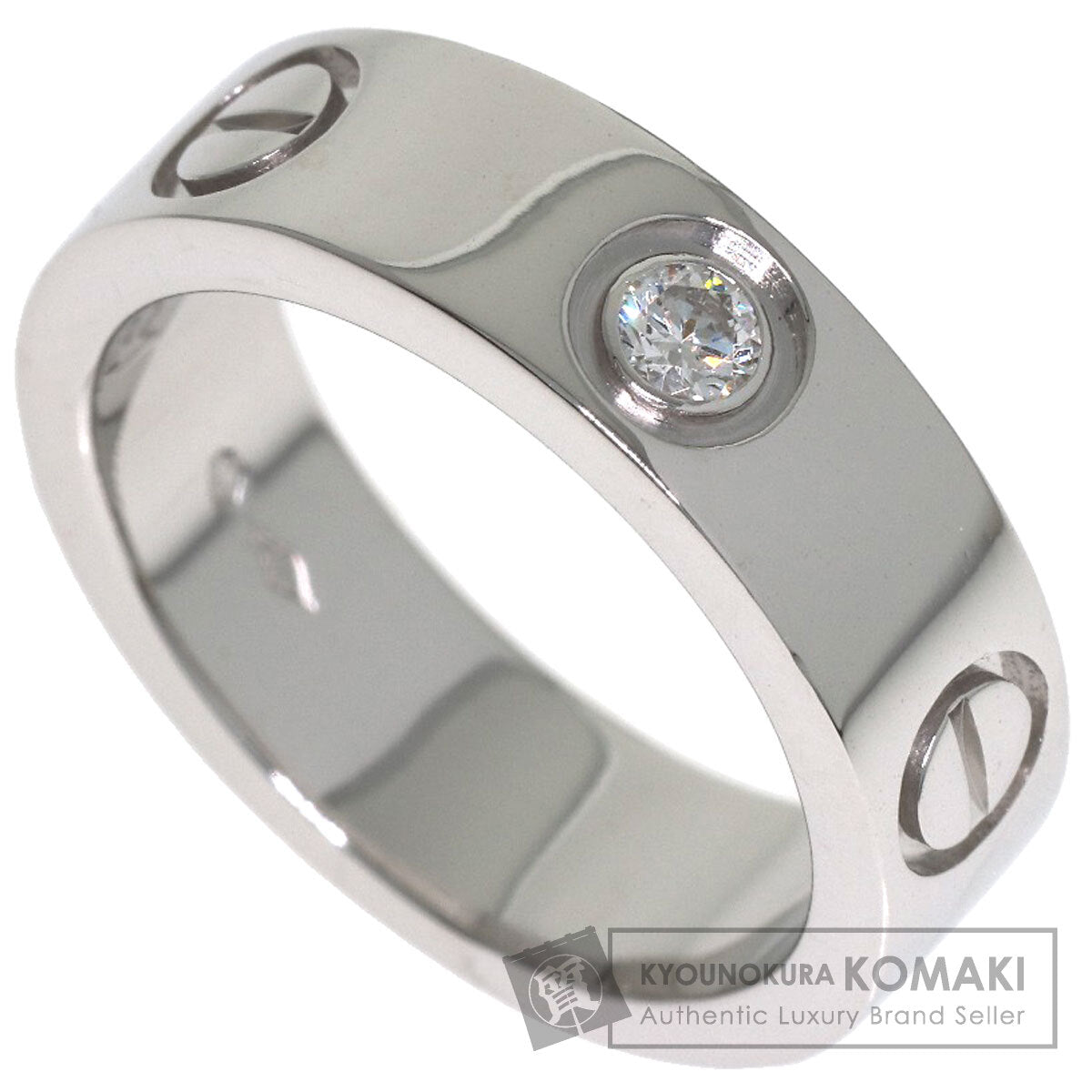 CARTIER love ring1P Diamond #49 Ring Platinum PT950 Ladies [Used]