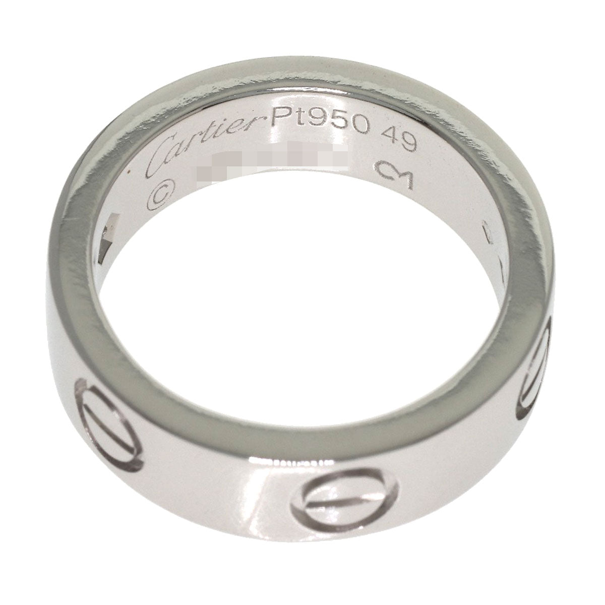CARTIER love ring1P Diamond #49 Ring Platinum PT950 Ladies [Used]