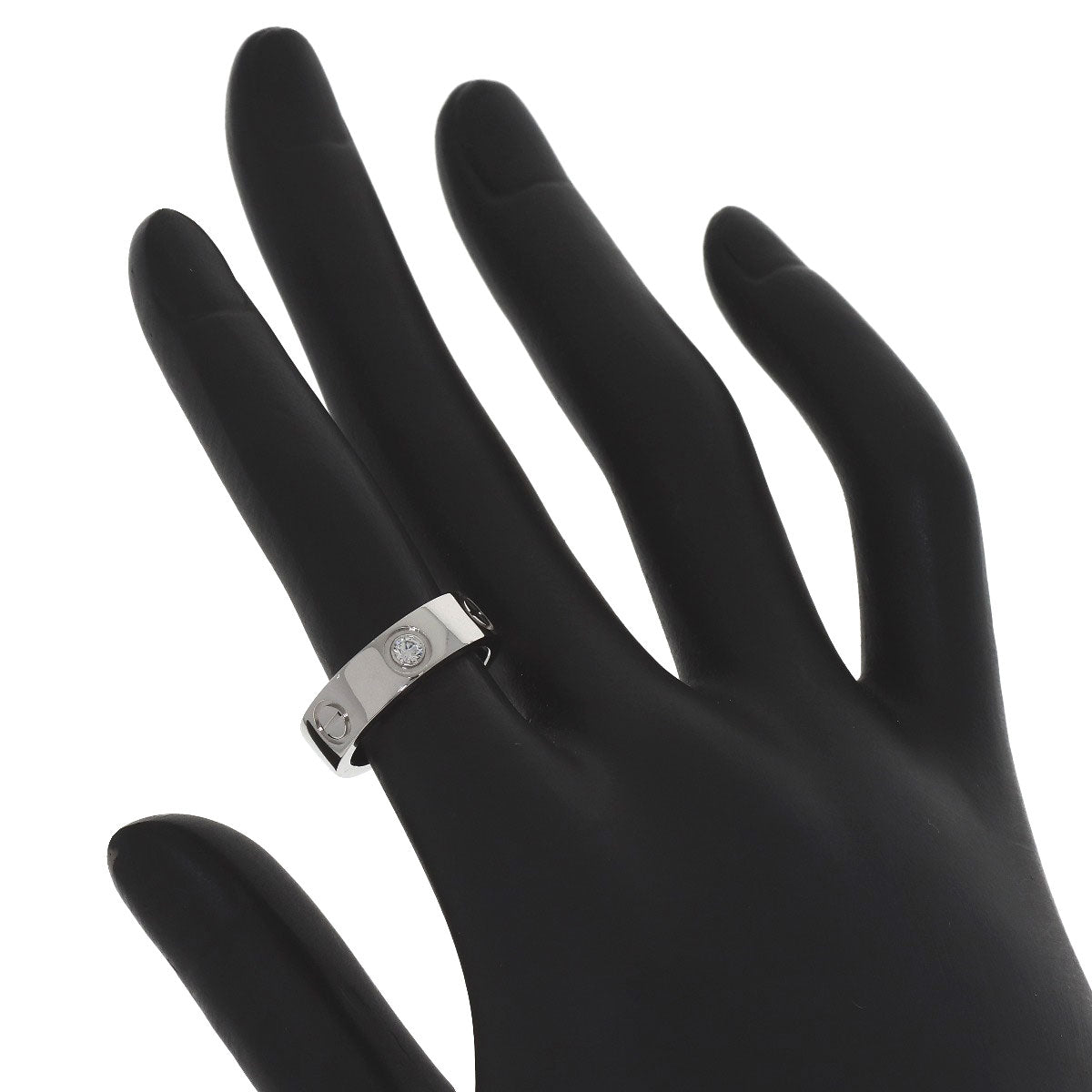 CARTIER love ring1P Diamond #49 Ring Platinum PT950 Ladies [Used]